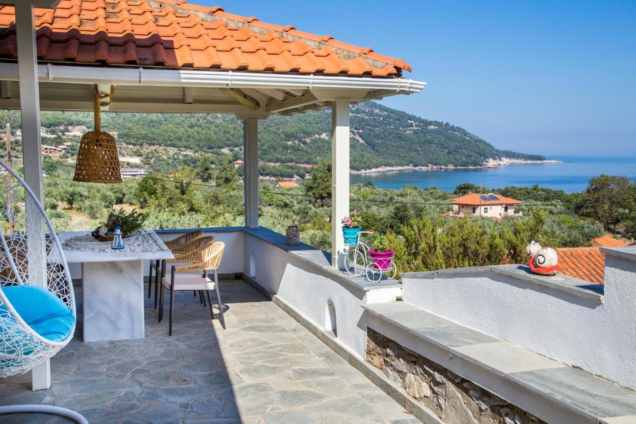 Vista Del Mare Luxury Villa Kinira Esterno foto